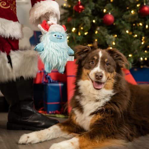 Huxley & Kent לכלבים | Klondike Yeti | צעצוע כלבים לחג חג המולד לחג חג המולד עם חריק | מתנת כלבים מצחיקה
